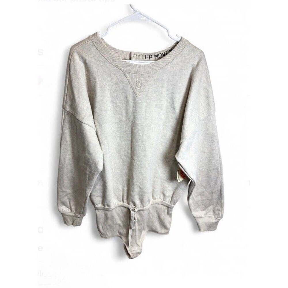 FP Movement “For The Win” Playsuit Oatmeal Heather – Size Small NWT Cotton Blend - Picture 3 of 12